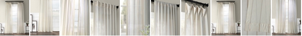 Exclusive Fabrics & Furnishings Aruba Striped Linen Sheer 50" x 84" Curtain Panel